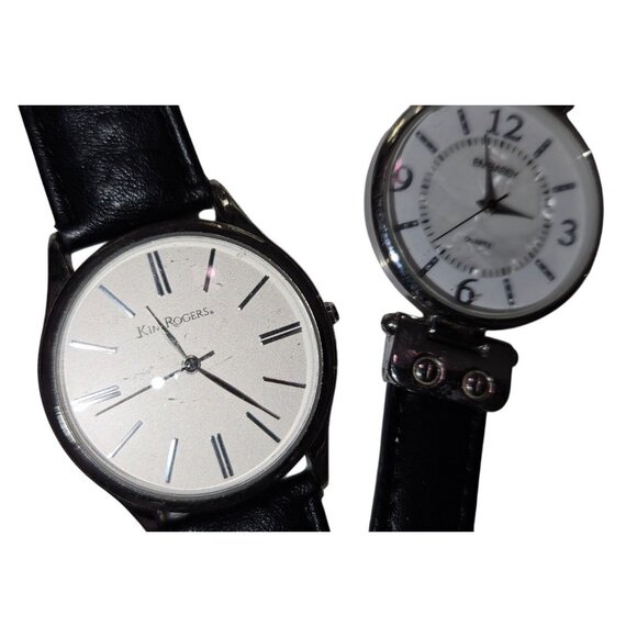 Set Of 5 Quartz Wrist Watches Embassy Kim Rogers Bracelet Wrist Band Read - Picture 5 of 12